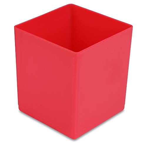 1a-TopStore 10 STK. Einsatzkästen Einsatzboxen Schubladen-Einsatzkasten Sortierboxen, 32 Größen, 5 Farben (rot, 54x54x63 mm) von 1a-TopStore