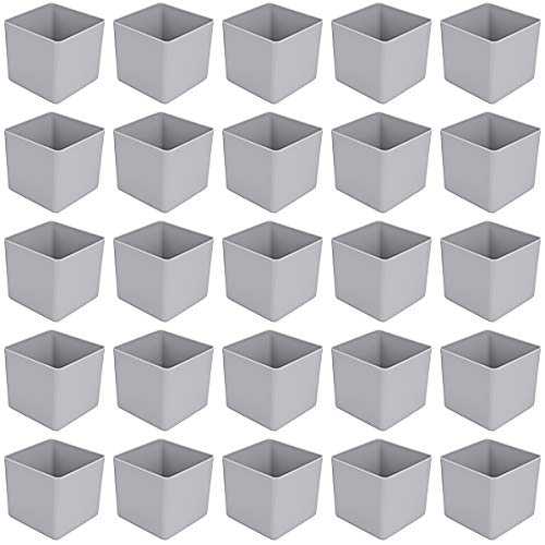 Einsatzkasten 90 mm hoch, grau, LxB=99x99 mm, für Schubladen ab 90 bis 100 mm Blendenhöhe, 1 VE = 25 St. von 1a-TopStore