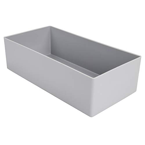 Kunststoff-Einsatzkasten, Sortierbox, grau 216x108x63 mm (LxBxH), 1 Packung = 25 Stück von 1a-TopStore