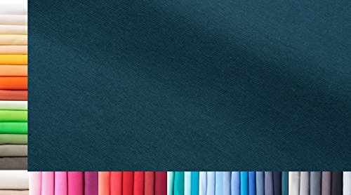 Bündchenstoff XXL als Meterware|doppelt: 75cm breit|einfach: 150cm breit|Farbe: 43 Ozeanblau|0,75m lang|96% Baumwolle, 4% Elasthan|Jersey|1buy3|Grundpreis pro qm: € 11,10 Bündchenstoff XXL als Meterware|doppelt: 75cm breit|einfach: 150cm breit|Farbe: 43 Ozeanblau|0,75m lang|96% Baumwolle, 4% Elasthan|Jersey|1buy3|Grundpreis pro qm: € 11,10 von 1buy3
