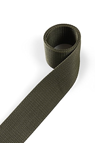 1buy3 Gurtband aus Polypropylen 20mm breit, 12 Meter lang, Farbe:21 - Schilfgrün | Grundpreis pro Meter = € 0,58 von 1buy3