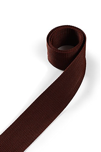 1buy3 Gurtband aus Polypropylen 20mm breit, 12 Meter lang, Farbe:6 - Mahagonibraun | Grundpreis pro Meter = € 0,58 von 1buy3