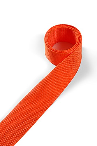 1buy3 Gurtband aus Polypropylen 20mm breit, 12 Meter lang, Farbe:9 - Reinorange | Grundpreis pro Meter = € 0,58 von 1buy3