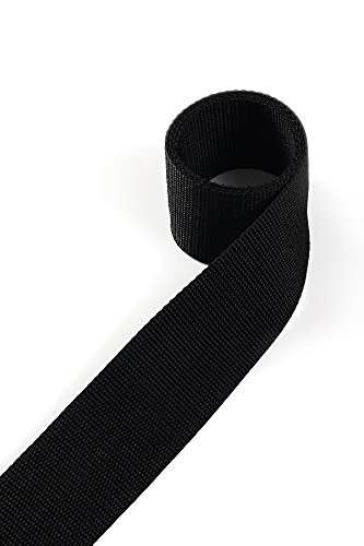 1buy3 Gurtband aus Polypropylen 20mm breit, 4 Meter lang, Farbe:25 - Schwarz | Grundpreis pro Meter = € 1,17 von 1buy3