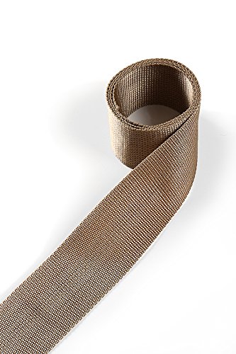 1buy3 Gurtband aus Polypropylen 25mm breit, 12 Meter lang, Farbe:4 - Graubeige | Grundpreis pro Meter = € 0,67 von 1buy3