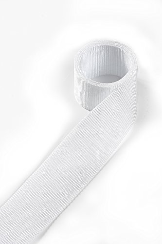 1buy3 Gurtband aus Polypropylen 30mm breit, 12 Meter lang, Farbe:1 - Weiß | Grundpreis pro Meter = € 0,71 von 1buy3