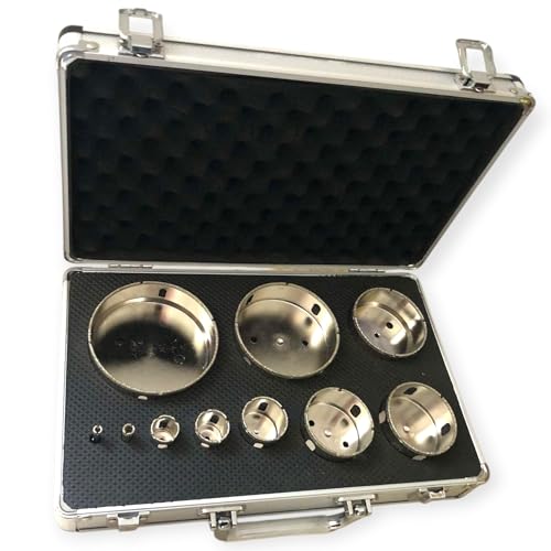 Diamant-Lochsägen-Set Ø6 bis Ø100 mm – Bohrer-Set für Bohrmaschine/Akkuschrauber – Fliesen, Feinsteinzeug, Marmor, Granit – Fliesenwerkzeug 2.0 von 2.0 OUTILLAGE CARRELEUR Artisan français