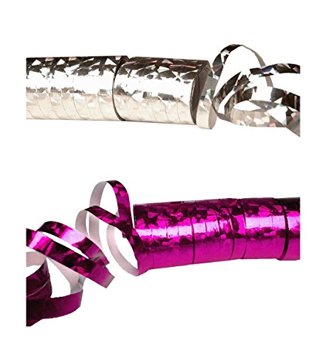 21FASHION Geburtstagsparty Laser Streamer Sparkle 2 Stück Spaß Party Supplies Zubehör Silber Rosa 21FASHION Geburtstagsparty Laser Streamer Sparkle 2 Stück Spaß Party Supplies Zubehör Silber Rosa von 21FASHION