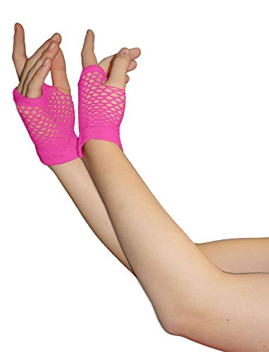 21Fashion Schärpen, Luftballons, Kopf-Bopper, ausgefallene Foto-Requisiten, Abzeichen, Junggesellinnenabschied, Party-Zubehör (rosa kurze Handschuhe), Einheitsgröße von 21Fashion