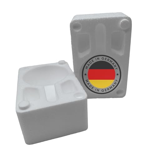 EPS Halbschalen-Set Tassen Verpackung 154x100x60mm MADE IN GERMANY Sublimationstassen Styropor Tassenverkleidung (je 2) Schutz Kerzengläser (2 Sets) von 22Feels