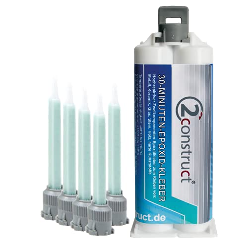 30 Minuten Epoxidharz ConPox-30, 50g, Kartusche mit 5 Mischdüsen 30 Minuten Epoxidharz ConPox-30, 50g, Kartusche mit 5 Mischdüsen von 2Construct