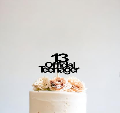 13 offizielle Teenager-Kuchenaufsätze, glitzernd, silberfarben von 3 LITTLE DESSERTS
