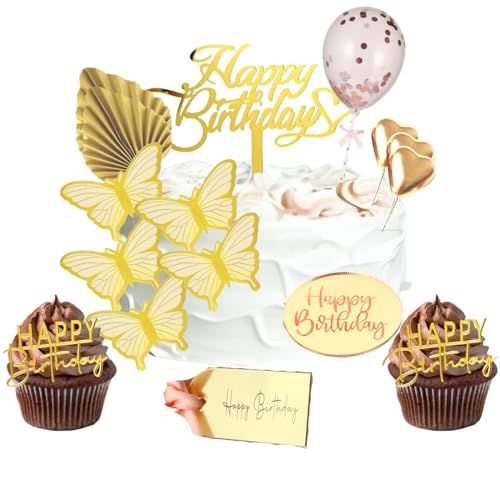 27-teiliges Happy Birthday Cake Topper Set von 3 LITTLE DESSERTS