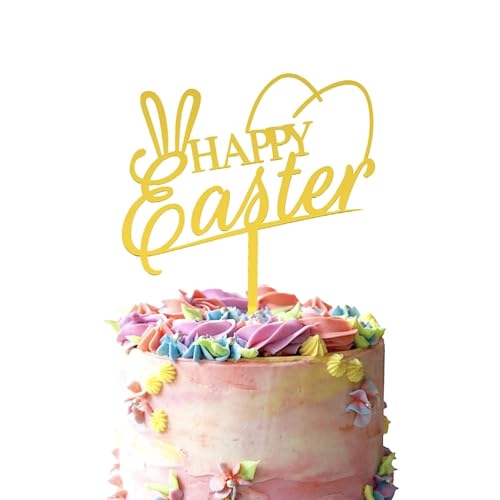 Happy Easter Acryl-Kuchenaufsatz – Ostereier – Hasenohren – 3 Little Desserts von 3 LITTLE DESSERTS