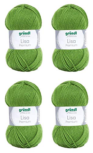 33 GBC2085 GRUNDL-Lisa Premium Uni Yarn-Pack of 4 Balls-Colour Number, Wolle Acryl, 532 Meter 33 GBC2085 GRUNDL-Lisa Premium Uni Yarn-Pack of 4 Balls-Colour Number, Wolle Acryl, 532 Meter von 33