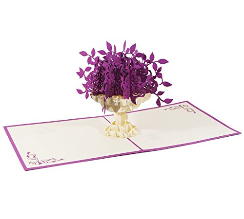 3D KARTE "Blumenbouquet" I Pop-Up Karte als Geburtstagskarte, Geldgeschenk I Klappkarte als Glückwunschkarte, Dankeskarte von 3D Kartenwelt