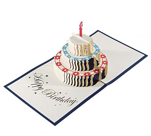 3D KARTE "Geburtstagstorte" in BLAU I Pop-Up Geburtstagskarte mit dreistöckiger Torte I Klappkarte zum Geburtstag 3D KARTE "Geburtstagstorte" in BLAU I Pop-Up Geburtstagskarte mit dreistöckiger Torte I Klappkarte zum Geburtstag von 3D Kartenwelt