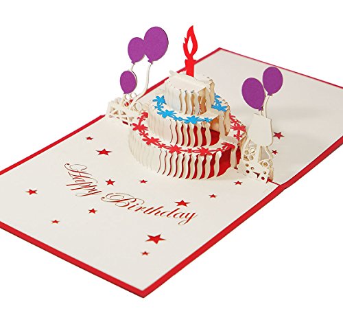 3D KARTE "Geburtstagstorte mit Luftballons" I Pop-Up Karte als Geburtstagskarte I Klappkarte als Geldgeschenk, Glückwunschkarte, Geschenk 3D KARTE "Geburtstagstorte mit Luftballons" I Pop-Up Karte als Geburtstagskarte I Klappkarte als Geldgeschenk, Glückwunschkarte, Geschenk von 3D Kartenwelt