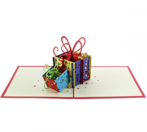 3D KARTE "Geschenke" I Pop-Up Karte als Geburtstagskarte, Geldgeschenk, Glückwunschkarte I Klappkarte als Geschenk 3D KARTE "Geschenke" I Pop-Up Karte als Geburtstagskarte, Geldgeschenk, Glückwunschkarte I Klappkarte als Geschenk von 3D Kartenwelt