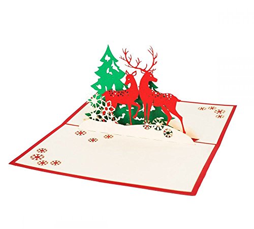 3D KARTE "Hirsch und Reh" I Pop-Up Karte als Gutschein oder Weihnachtsgruß I Klappkarte zu Weihnachten 3D KARTE "Hirsch und Reh" I Pop-Up Karte als Gutschein oder Weihnachtsgruß I Klappkarte zu Weihnachten von 3D Kartenwelt