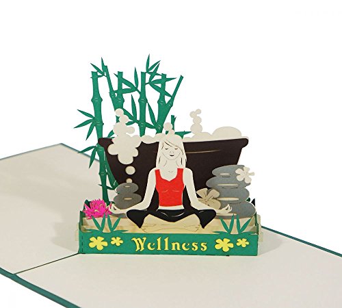 3D KARTE "Wellness" I Pop-Up Karte als Gutschein, Geldgeschenk I Klappkarte als Einladung zum Beauty, Spa von 3D Kartenwelt