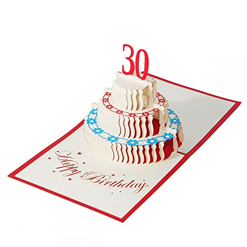 3D KARTE "Zum 30. Geburtstag" I Pop-Up Karte als Geburtstagskarte I Klappkarte als Geldgeschenk, Glückwunschkarte, Geschenk 3D KARTE "Zum 30. Geburtstag" I Pop-Up Karte als Geburtstagskarte I Klappkarte als Geldgeschenk, Glückwunschkarte, Geschenk von 3D Kartenwelt