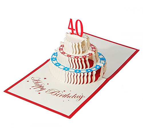 3D KARTE "Zum 40. Geburtstag" I Pop-Up Karte als Geburtstagskarte I Klappkarte als Geldgeschenk, Glückwunschkarte, Geschenk 3D KARTE "Zum 40. Geburtstag" I Pop-Up Karte als Geburtstagskarte I Klappkarte als Geldgeschenk, Glückwunschkarte, Geschenk von 3D Kartenwelt