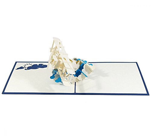 Flugzeug - 3D Karte/Pop-Up Karte/Klappkarte als Geburtstagskarte, Grußkarte, Geldgeschenk, Glückwunschkarte für Piloten, Gutschein-Karte für einen Urlaub Flugzeug - 3D Karte/Pop-Up Karte/Klappkarte als Geburtstagskarte, Grußkarte, Geldgeschenk, Glückwunschkarte für Piloten, Gutschein-Karte für einen Urlaub von 3D Kartenwelt