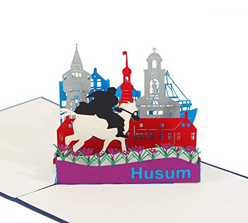 Husum - Klappkarte / 3D Pop-Up Karte - Grußkarte, Glückwunschkarte, Reise-Gutschein, Urlaubskarte, Andenken, Souvenir von der Nordsee Husum - Klappkarte / 3D Pop-Up Karte - Grußkarte, Glückwunschkarte, Reise-Gutschein, Urlaubskarte, Andenken, Souvenir von der Nordsee von 3D Kartenwelt