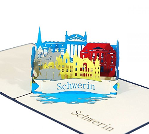 Schwerin - Klappkarte / 3D Pop-Up Karte - Reise-Gutschein, Grußkarte, Geburtstagskarte, Geldgeschenk, Glückwunschkarte, Gutschein-Karte, Urlaubskarte, Dankeskarte, Geschenkkarte, Andenken, Souvenir Schwerin - Klappkarte / 3D Pop-Up Karte - Reise-Gutschein, Grußkarte, Geburtstagskarte, Geldgeschenk, Glückwunschkarte, Gutschein-Karte, Urlaubskarte, Dankeskarte, Geschenkkarte, Andenken, Souvenir von 3D Kartenwelt