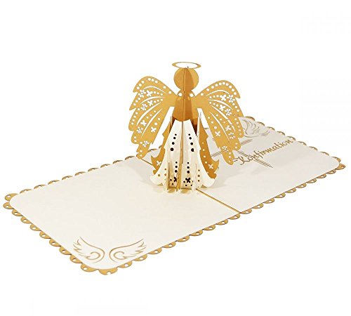Zur Konfirmation - Klappkarte / 3D Pop-Up Karte - Konfirmationskarte, Geldgeschenk, Grußkarte, Glückwunschkarte, Gutschein-Karte, Dankeskarte, Geschenkkarte, Einladungskarte, Engel Zur Konfirmation - Klappkarte / 3D Pop-Up Karte - Konfirmationskarte, Geldgeschenk, Grußkarte, Glückwunschkarte, Gutschein-Karte, Dankeskarte, Geschenkkarte, Einladungskarte, Engel von 3D Kartenwelt