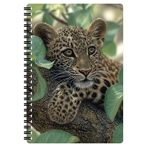 3D LiveLife A5 Notizbuch - Baumumarmer von Deluxebase. 80-seitiges 3D-Leoparden-Notizbuch. Schul- oder Büromaterial mit Kunstwerken, von renommierten Künstler Collin Bogle lizenziert von 3D LiveLife