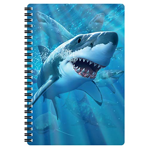 3D LiveLife A5 Notizbuch - Große weiße Freude von Deluxebase. 80-seitiges 3D-Hai-Notizbuch. Schul- oder Büromaterial mit Kunstwerken, von renommierten Künstler Jerry LoFaro lizenziert 3D LiveLife A5 Notizbuch - Große weiße Freude von Deluxebase. 80-seitiges 3D-Hai-Notizbuch. Schul- oder Büromaterial mit Kunstwerken, von renommierten Künstler Jerry LoFaro lizenziert von 3D LiveLife
