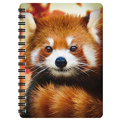 3D LiveLife Deluxebase Baby-Panda-Notizblock mit Spiralbindung, A6, linsenförmig, 3D-Seiten, blanko, recyceltes Papier, lizenzierte Illustrationen des renommierten Künstlers David Penfound von 3D LiveLife