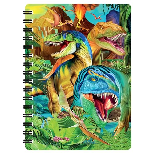 3D LiveLife Jotter - Dino lächelt von Deluxebase. Linsenförmiges 3D Dinosaurier A6 Spiral-Notizbuch. Ein liniertes Notizbuch mit Kunstwerken, lizenziert vom bekannten Künstler Michael Searle 3D LiveLife Jotter - Dino lächelt von Deluxebase. Linsenförmiges 3D Dinosaurier A6 Spiral-Notizbuch. Ein liniertes Notizbuch mit Kunstwerken, lizenziert vom bekannten Künstler Michael Searle von 3D LiveLife