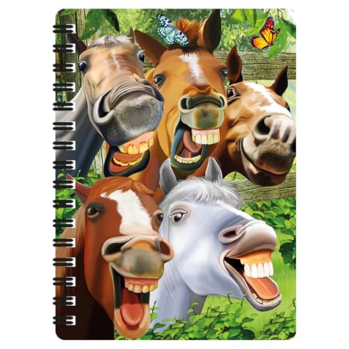 3D LiveLife Jotter - Herumreiten von Deluxebase. Linsenförmigeses 3D-Pferd A6-Spiralblock. Ein liniertes Notizbuch mit Kunstwerken, die vom bekannten Künstler Michael Searle lizenziert wurden 3D LiveLife Jotter - Herumreiten von Deluxebase. Linsenförmigeses 3D-Pferd A6-Spiralblock. Ein liniertes Notizbuch mit Kunstwerken, die vom bekannten Künstler Michael Searle lizenziert wurden von 3D LiveLife