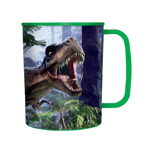 3D LiveLife Trinkbecher - T-Rex-Szene von Deluxebase 3D Linsenraster-DinosaurierKunststoffbecher 300 ml Plastikbecher für Kinder mit Original-Kunstwerk lizenziert vom renommierten Künstler David 3D LiveLife Trinkbecher - T-Rex-Szene von Deluxebase 3D Linsenraster-DinosaurierKunststoffbecher 300 ml Plastikbecher für Kinder mit Original-Kunstwerk lizenziert vom renommierten Künstler David von 3D LiveLife
