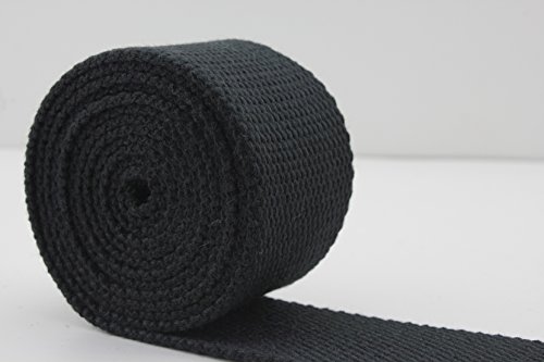 ZB1 Gurtband, 38 mm, schwer, Polyester, Baumwolle, 4,5 m, Schwarz von 3DAN