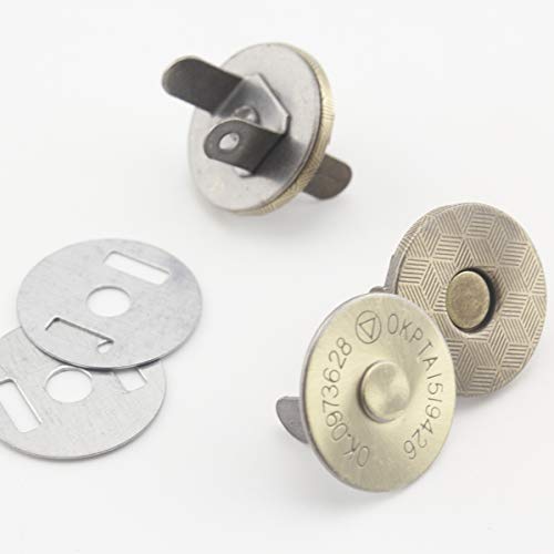 10 mm magnetischer Druckknopf für Tasche Geldbörse Magnetverschluss Antibronze zur Auswahl 20 Stück Thin Anti bronze von 3DANCraftit