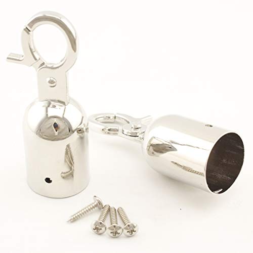 2.6cm Zink Legierung Endkappen Seil Ende Karabinerhaken Endkappen GAP Kordel Stopper mit Haken für Barriere Seil Seil und Kordel seilbeschlägen AC100 von 3DANCraftit