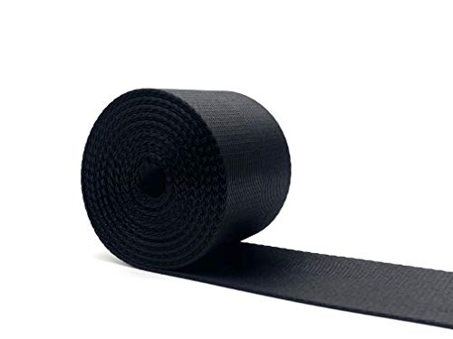 3DANCraftit Nylon-Gurtband Breite 50 mm Länge 4,5m Black ZD71 von 3DANCraftit