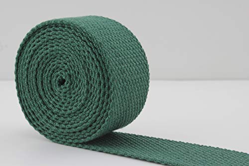 Polyester, Baumwolle Gurtband Breite 32 mm Länge 4,5m Grün ZA71 von 3DANCraftit