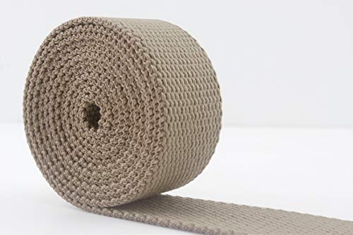 3DANCraftit Polyester Baumwolle Gurtband Breite 25 mm Länge 4,5m Khaki ZB41 von 3DANCraftit