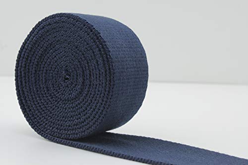 3DANCraftit Polyester Baumwolle Gurtband Breite 32 mm Länge 4,5m Dunkelblau ZA73 von 3DANCraftit