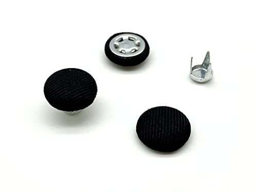 3dancraftit Baseball cap Baseballmütze-Knöpfe mütze-Knopf mit Knopfverschluss Hut-Knopfrsatz Reparaturzubehör Lieferungen 16mm Schwarz H155B von 3DANCraftit