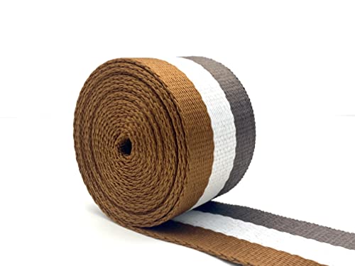 3dancraftit Polyester-Baumwoll-Mischgewebe, gestreiftes Gurtband, Jacquard-Gurtband, Meterware, schwerer Ersatz, 3,8 cm, ZC30-1Y 3dancraftit Polyester-Baumwoll-Mischgewebe, gestreiftes Gurtband, Jacquard-Gurtband, Meterware, schwerer Ersatz, 3,8 cm, ZC30-1Y von 3DANCraftit