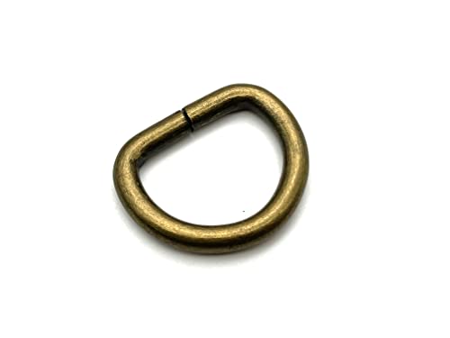 D-Ringe aus Eisen für Schnallen, Gurte, Taschen, Gürtel, Geldbörse, Taschenherstellung, Ersatzteil 1 inch / 25mm Anti Messing von 3DANCraftit
