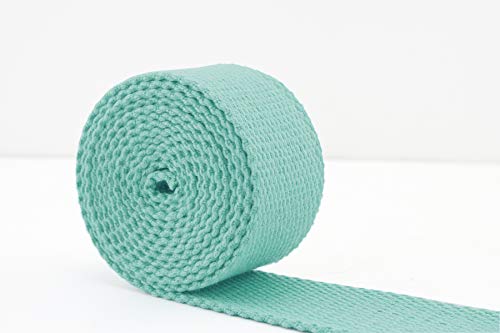 Polyester Baumwolle Gurtband Breite 32 mm Länge 4,5m Hellgrün ZB53 von 3DANCraftit