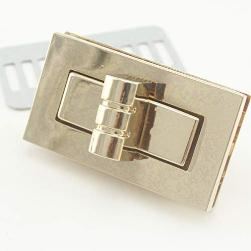 Rechteckiger Schraubenverschluss aus Zinklegierung für Handtasche, 1 Set pro Packung, 4,1 cm x 2,3 cm, Golden N49 Rechteckiger Schraubenverschluss aus Zinklegierung für Handtasche, 1 Set pro Packung, 4,1 cm x 2,3 cm, Golden N49 von 3DANCraftit