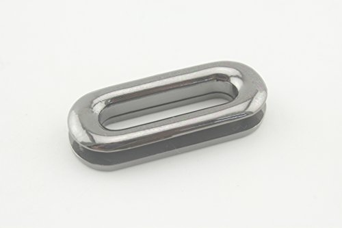 T2A Ösen und Unterlegscheiben aus Zinklegierung, oval, 25 mm, für Kleidung, Lederhandwerk, Taschen, Handwerk und Bekleidung, 8 Stück pro Charge von 3DANCraftit